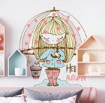 ⁦ملصق بناتي - أهلاً بالخريف (Hello Autumn) مقاسات متعددة⁩ - الصورة ⁦4⁩