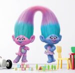 ⁦ملصق كرتون-التؤام-فتيات ترولز-trolls baby-مقاسات متعددة⁩ - الصورة ⁦3⁩