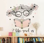 ملصق بناتي راقي - أنا أحب القراءة (I Like Reading)