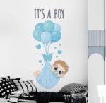 ⁦ملصق احتفال-مولود جديد-إنها فتاة-إنه ولد-IT'S A BOY-IT'S A GIRL⁩ - الصورة ⁦3⁩