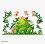 ⁦ملصق ديكور عملاق-منزل من الأشجار والزهور-فراشات-Tree⁩ - الصورة ⁦2⁩