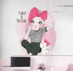 ⁦فتاة وقطة كيوت-Take A Break-قسطًا من الراحة⁩ - الصورة ⁦3⁩