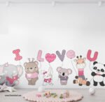 ⁦ملصق عملاق-I Love you-أنا أحبك-حيوانات كيوت-valentine's day⁩ - الصورة ⁦4⁩