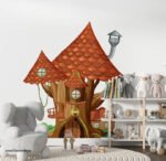 ملصق عملاق-منزل شجرة-tree house-ديكور غرفة الأطفال