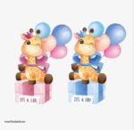 ⁦ملصق عملاق-مولود جديد-أنه ولد-It’s a Boy-أنها بنت-It’s a Girl⁩ - الصورة ⁦2⁩