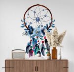 ⁦دريم كاتشر-Dream Catcher-ألوان مائية-صائد الأحلام-ريش ملون⁩ - الصورة ⁦4⁩
