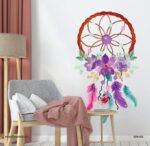 دريم كاتشر-Dream Catcher صائد الأحلام ألوان البهجة-زهور وريش