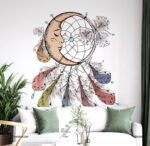 ⁦دريم كاتشر-Dream Catcher-ريش وهلال-ألوان جذّابة⁩ - الصورة ⁦4⁩
