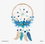 ⁦دريم كاتشر-Dream Catcher-تأثير الألوان المائية-تصميم أنيق وراقي⁩ - الصورة ⁦2⁩