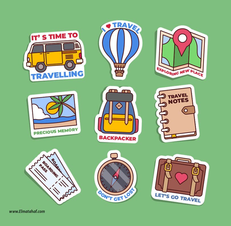Elmatahaf-MS-003-ميني ستيكر-المتحف-Stickers-ملصقات ديكور_2 ميني استيكر-ملصقات الرحلات والسفر - الصورة 1