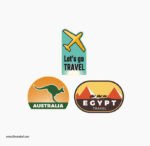 ⁦ميني استيكر-Travel-السفر-الرحلات-استكشافات⁩ - الصورة ⁦3⁩
