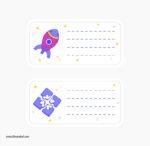 ⁦ميني استيكر-ملصقات مدرسية-كتب-كراسات⁩ - الصورة ⁦3⁩