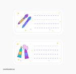 ⁦ميني استيكر-ملصقات مدرسية-كتب-كراسات⁩ - الصورة ⁦2⁩