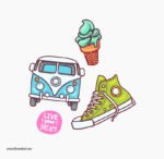⁦ميني استيكر-أشكال متنوعة-Live your Dream⁩ - الصورة ⁦4⁩