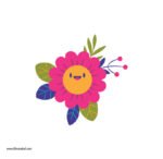 ⁦ميني استيكر-زهور-فراشة-ألوان مبهجة⁩ - الصورة ⁦4⁩