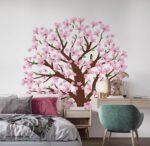 ⁦ملصق ديكور-شجرة زهور الربيع-أوراق الشجر-Spring⁩ - الصورة ⁦4⁩