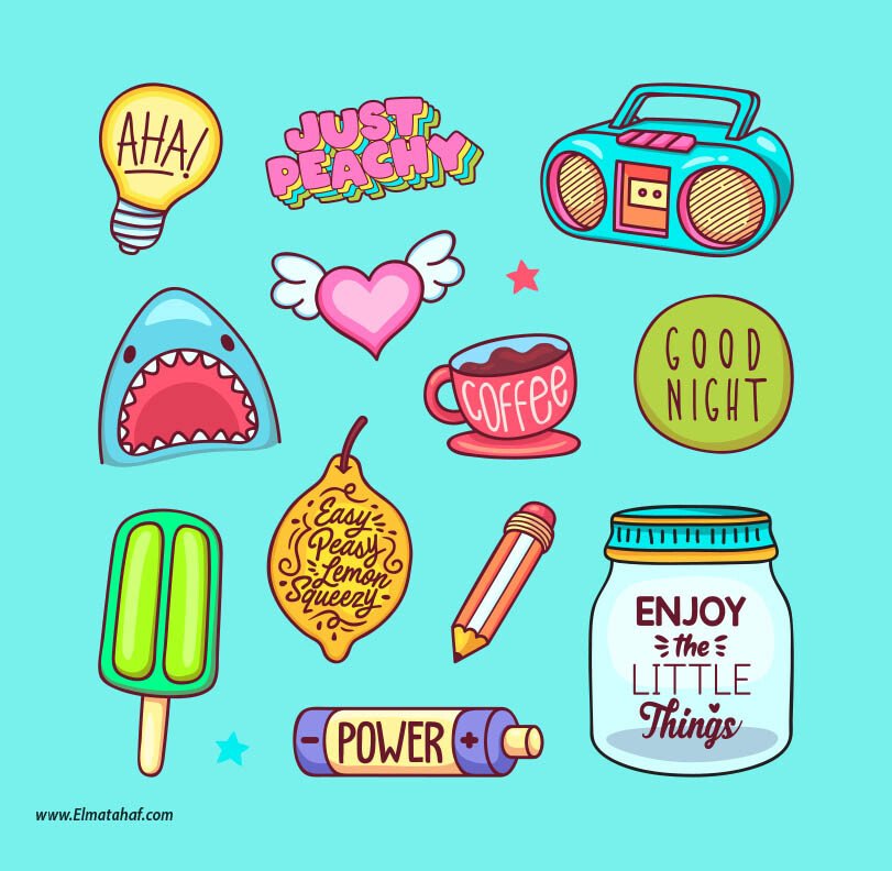 Elmatahaf-MS-043-ميني ستيكر-المتحف-Stickers-ملصقات ديكور_2 ميني استيكر-ملصقات تحفيزية-القوة والنشاط - الصورة 1