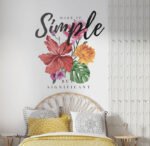 ⁦ملصق-زهور-تأثير الألوان المائية-ألوان زاهية-Make it Simple⁩ - الصورة ⁦4⁩