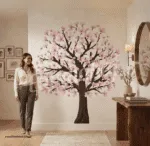 ملصق ديكور-شجرة زهور الربيع-أوراق الشجر-Spring