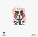 ⁦ملصق-كلب مع نظارة شمسية-Please Smile⁩ - الصورة ⁦2⁩