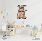 ⁦ملصق-قطط-نظارة شمسية-Like Father-Like Son⁩ - الصورة ⁦4⁩