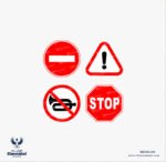 ⁦ملصقات تنبيهية-تحذيرية-مجموعة 9 عناصر⁩ - الصورة ⁦3⁩