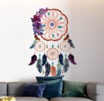 دريم كاتشر-مودرن-ريش-زهور-Flowers-مقاسات متعددة-Dream Catcher