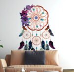 ⁦دريم كاتشر-مودرن-ريش-زهور-Flowers-مقاسات متعددة-Dream Catcher⁩ - الصورة ⁦4⁩