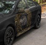 ⁦استيكر-ملصق ديكور-وجه صقر-برواز- زخارف-Eagle⁩ - الصورة ⁦6⁩