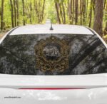 ⁦استيكر-ملصق ديكور-وجه صقر-برواز- زخارف-Eagle⁩ - الصورة ⁦4⁩
