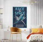 ⁦بوستر-ملصق ديكور-فضاء-Space-مكوك فضاء-Race to Space⁩ - الصورة ⁦3⁩