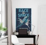 ⁦بوستر-ملصق ديكور-فضاء-Space-مكوك فضاء-Race to Space⁩ - الصورة ⁦2⁩
