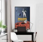 ⁦بوستر-ملصق ديكور-رجل فضاء-كوكب المريخ-Mars⁩ - الصورة ⁦2⁩