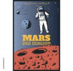 بوستر-ملصق ديكور-رجل فضاء-كوكب المريخ-Mars
