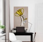 ⁦بوستر-ملصق ديكور--Poster-كأس-Cup-زراع-مقاسات متعددة⁩ - الصورة ⁦2⁩