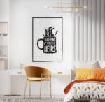 ⁦بوستر-ملصق ديكور-كوب-قهوة-Coffee-مقاسات متعددة⁩ - الصورة ⁦3⁩