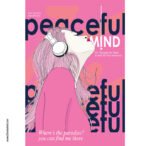 بوستر-ملصق ديكور-إمرأة-سماعات-العقل المُسالم-Peaceful mind