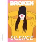 بوستر-ملصق ديكور-إمرأة-ألوان زاهية-Broken Silence