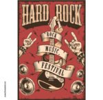 بوستر-موسيقى-حفلات-Party-Hard Rock-مقاسات متعددة