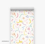 ⁦ورق حائط-زخارف متنوعة-ألوان عديدة-Happy⁩ - الصورة ⁦2⁩