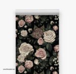 ⁦ورق حائط-نيو كلاسيك-زهور-ألوان-Black-New Classic⁩ - الصورة ⁦2⁩