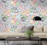 ⁦ورق حائط-أختام-wallpaper-مجموعة من بلدان العالم-ألوان-Stamps⁩ - الصورة ⁦3⁩