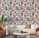 ⁦ورق حائط-زخارف-ورد-زهور-نقوش-Flowers⁩ - الصورة ⁦5⁩