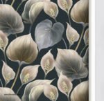 ⁦ورق حائط-زخارف-زهور-نباتات-أوراق الشجر-Flowers⁩ - الصورة ⁦4⁩
