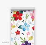 ⁦ورق حائط-مودرن-زهور-ورد-ألوان متنوعة-Flowers⁩ - الصورة ⁦2⁩