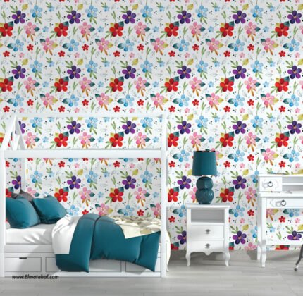 ورق حائط-مودرن-زهور-ورد-ألوان متنوعة-Flowers
