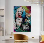 ⁦بوستر هارلي كوين - فرقة الانتحار (Suicide Squad) - تصميم جرافيتي ملون.⁩ - الصورة ⁦4⁩