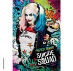 بوستر هارلي كوين - فرقة الانتحار (Suicide Squad) - تصميم جرافيتي ملون.