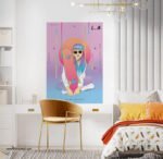⁦بوستر-ملصق ديكور-كاليفورنيا-California-إمرأة-Follow Your Dream⁩ - الصورة ⁦3⁩