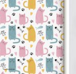 ⁦ورق حائط-قطط-wallpaper-cats-ألوان زاهية⁩ - الصورة ⁦4⁩